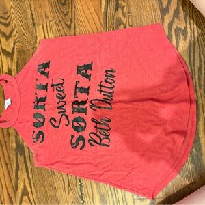 Red Graphic Womens Tank Top